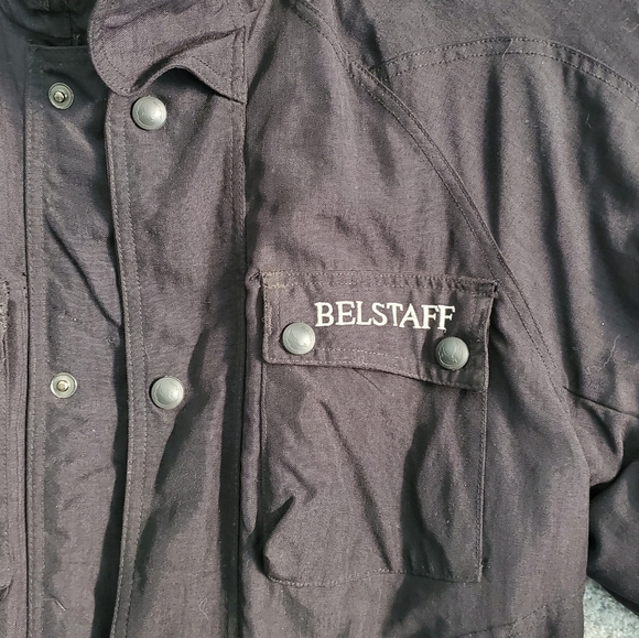 Belstaff Vintage Cordura Nylon Jacket w/ Back Armor Waterproof - Picture 5 of 16